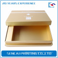 Sencai gold card packaging top and base box with cross shaped logo